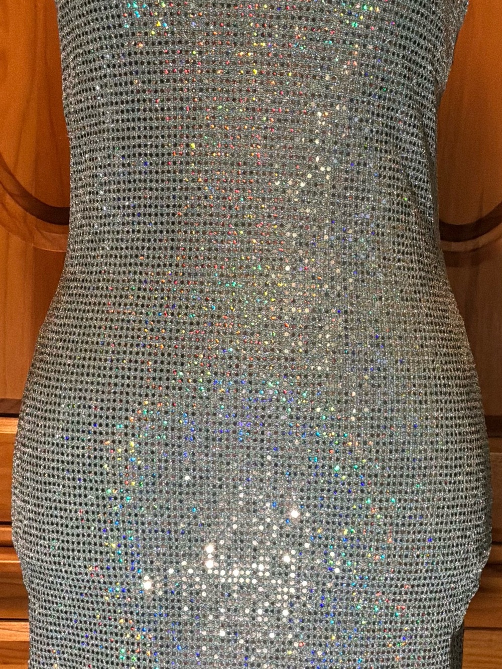 Silver Sequin Mini Dress - Sparkle Bodycon